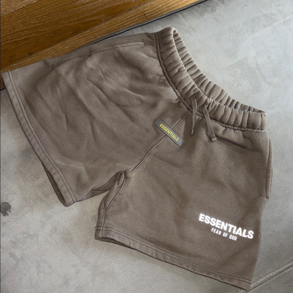 Essentials Taupe Lounge Shorts